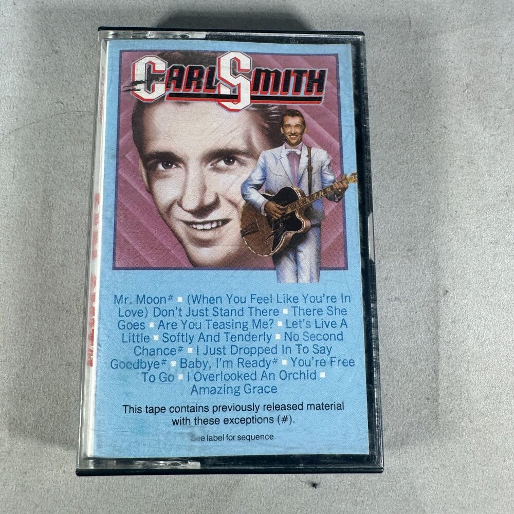 Carl Smith Historic Edition Cassette Tape Columbia 1984 Vintage Country Music